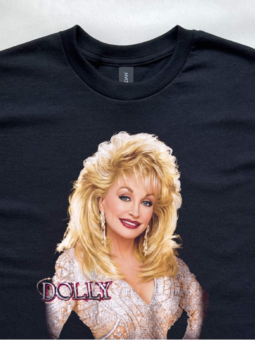 Modern Vintage Dolly Parton photo portrait tee country western Americana shirt